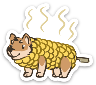 Corndog Sticker