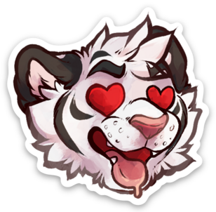 Zak Heart Eyes Sticker