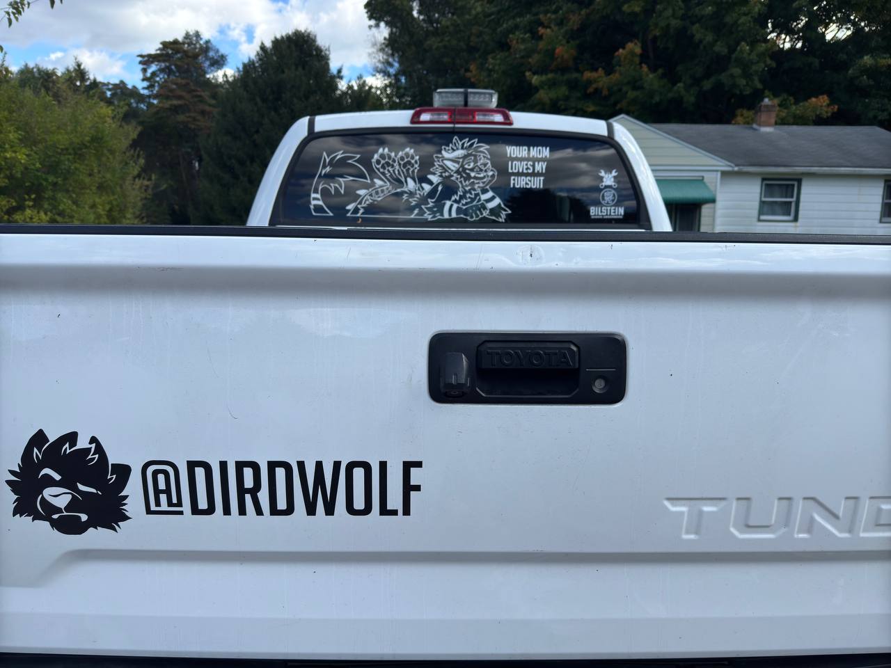 YOUR MOM LOVES MY FURSUIT DECAL